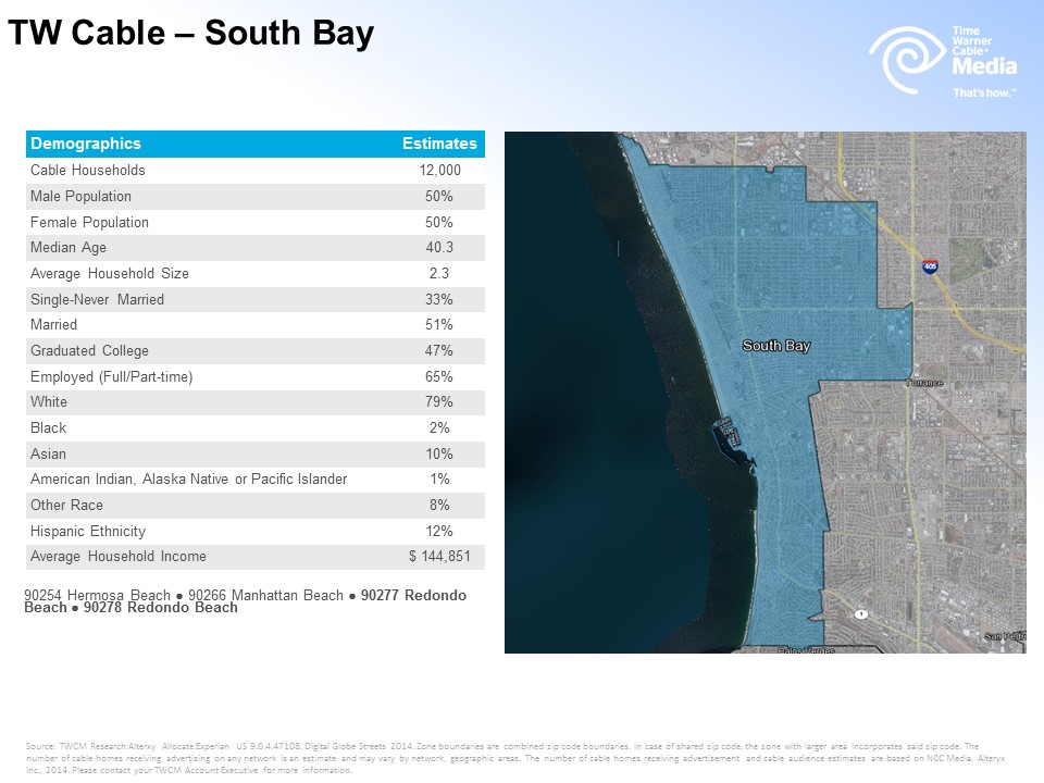 TW Cable - South Bay zone profile 6-6-16